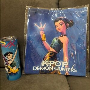 KPOP Demon Hunters Tote Bag and Tumbler Set